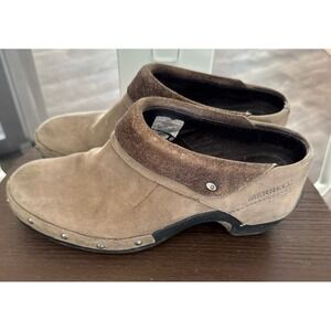 Merrell Tan and Brown Mules
